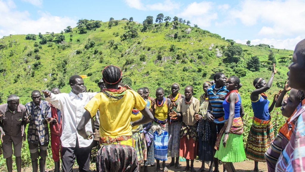 Karamajong women in Kidepo national park in 9 days adventure on a Uganda safari tour
