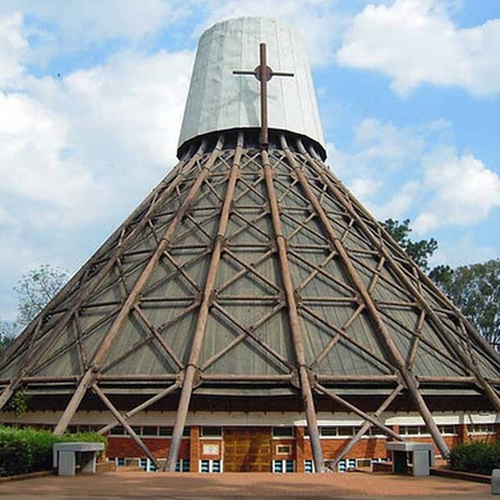 Namugongo cathedral visited on a Kampala city tour in Uganda